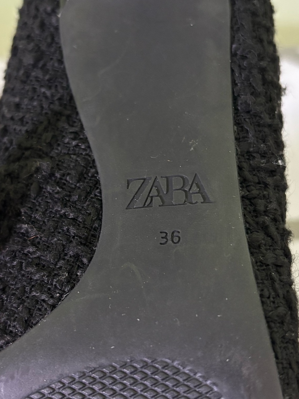 Zara Black Textured Crystal Embellished Buckle Pointed-Toe Pumps - Picture 12 of 13